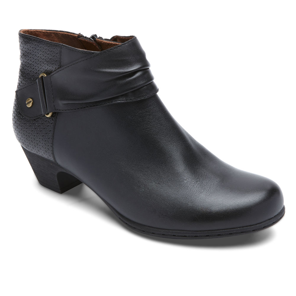 Botas Rockport Mulher Pretas - Brynn Rouched - 32789USRM